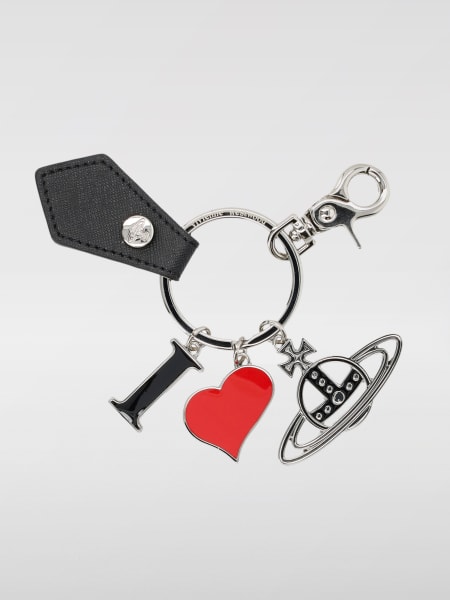 キーホルダー・キーリング VIVIENNE WESTWOOD Woman Key chain Black 8203011EUS0021 N401 VIVIENNE WESTWOOD: Key chain woman - Black | Vivienne