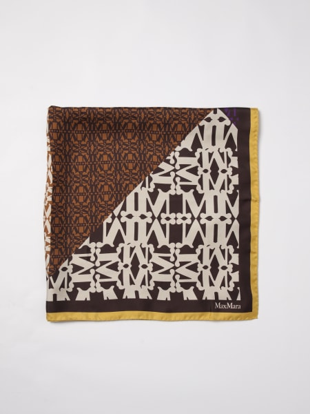 Foulard Max Mara in seta con monogram stampato