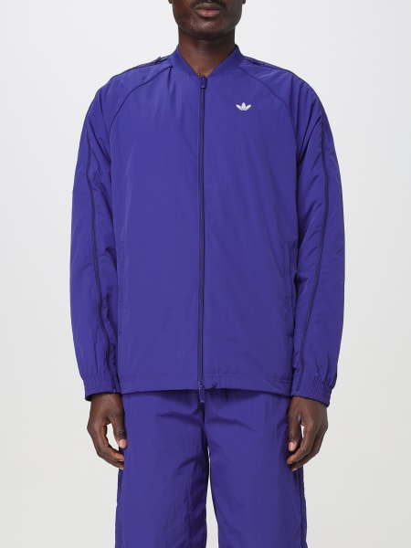 Felpa Adidas: Felpa bomber in nylon con zip Adidas Originals