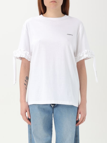Tシャツ・カットソー COPERNI Woman T-Shirt White DJS131F5028 WHT Coperni Rose - T-shirt for Woman - White - DJS131F5028-WHT