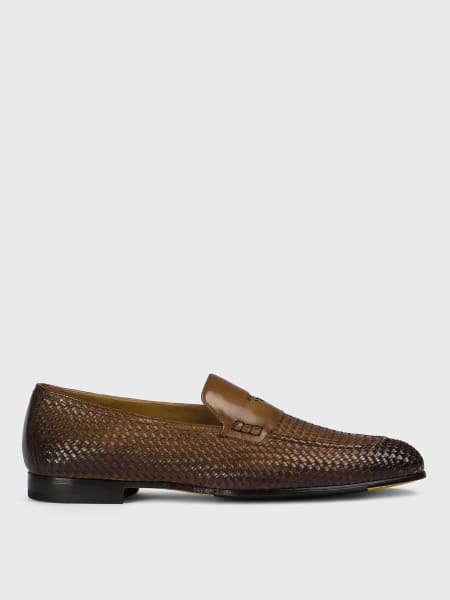 Doucal's: Mocassino Doucal's in pelle intrecciata