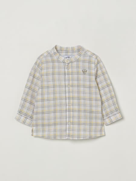 Tartine Et Chocolat: Camicia Tartine Et Chocolat in cotone e lino check