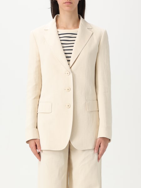 アウターその他 MAX MARA Woman Blazer Ivory 2516041022600 002 WEEKEND MAX MARA: Blazer woman Max Mara - Ivory | Weekend