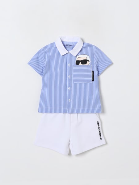 Karl Lagerfeld Kids: Coordinato in cotone con logo Karl Lagerfeld Kids
