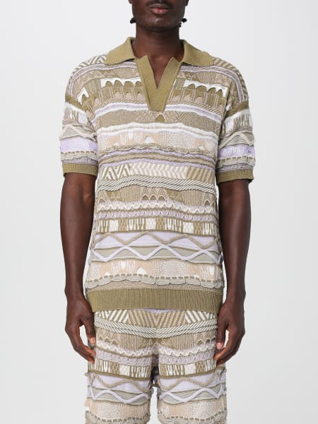 Polo in cotone jacquard multifilo Laneus>