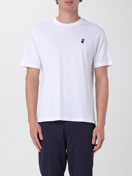 Tシャツ・カットソー SAVE THE DUCK Men T-shirt White DT1194MBESY20 00000 Thunderstorm Flashing Duck Printed Men's T-shirt