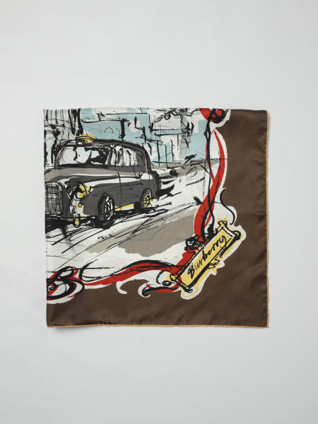 Foulard Westmister Burberry in seta stampata >