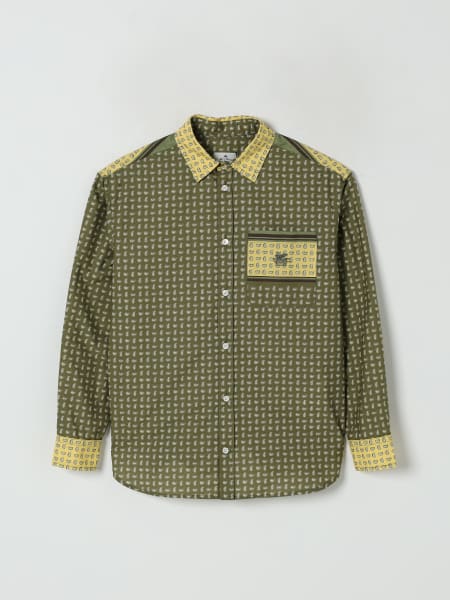 Etro: Camicia Etro in cotone con stampa etnica