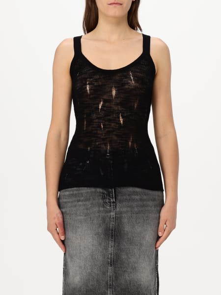 Pinko: Canotta Pinko in cotone distressed