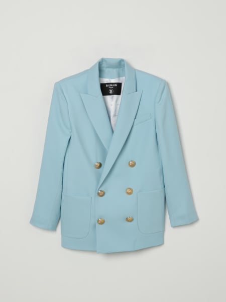 Blazer a doppiopetto Balmain in lana