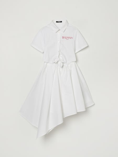 Abito chemisier asimmetrico Balmain
