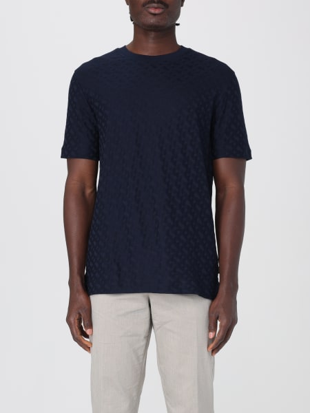 Boss: T-shirt in cotone strutturato Boss