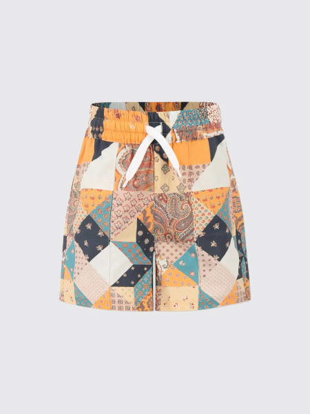 Etro: Pantaloncino Etro in cotone stretch con stampa Paisley
