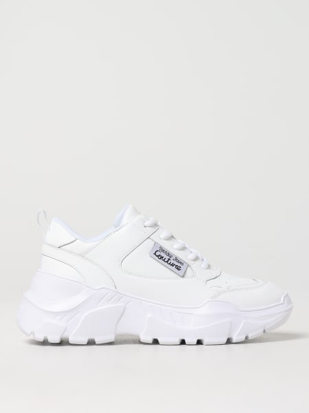 VERSACE JEANS COUTURE: Sneakers woman - White | Versace