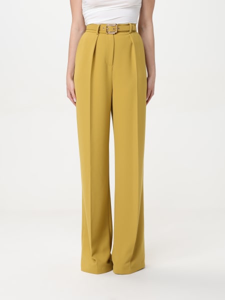 パンツ ELISABETTA FRANCHI Woman Pants Mustard PA095 DC6 ELISABETTA FRANCHI: Pants woman - Mustard | Elisabetta