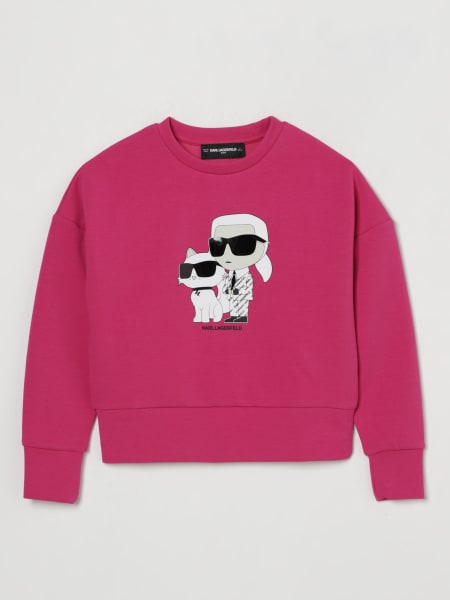 Karl Lagerfeld Kids: Felpa a girocollo con logo Karl Lagerfeld Kids