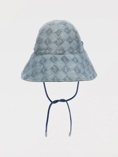 Cappello Fendi in canvas di cotone con monogram FF jacquard