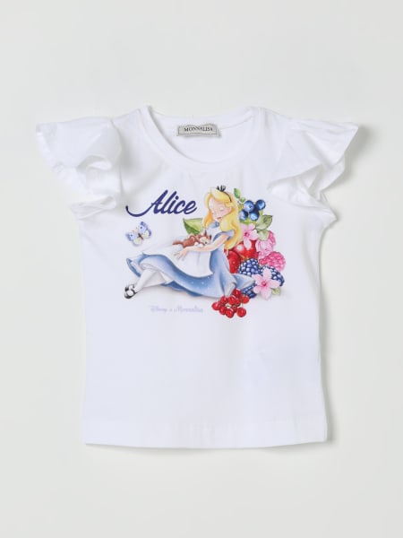 T-shirt in cotone con stampa Monnalisa