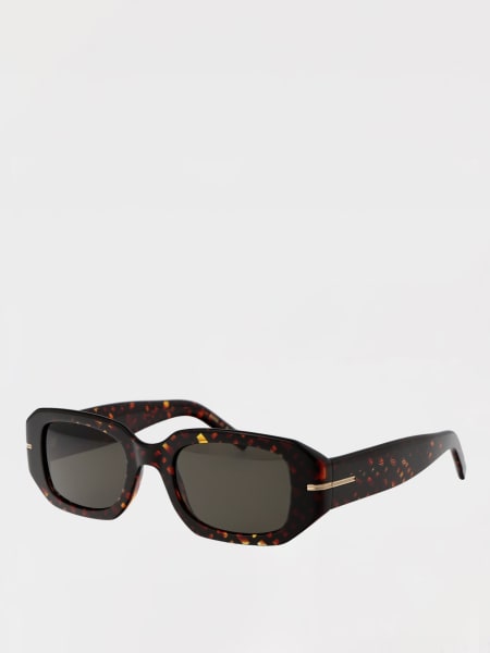 Occhiali da sole in acetato tartarugato Boss>