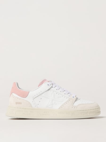 スニーカー PREMIATA Women Sneakers QUINND VAR 7419 WHITE PINK White PREMIATA: Sneakers woman - White | Premiata sneakers QUINND
