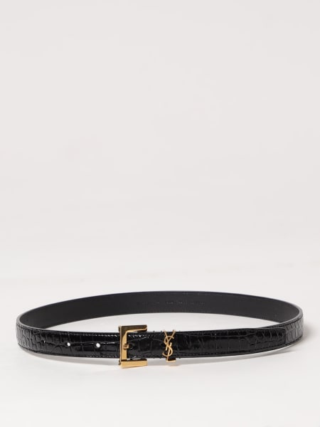 Cintura Cassandre Saint Laurent in pelle stampa cocco