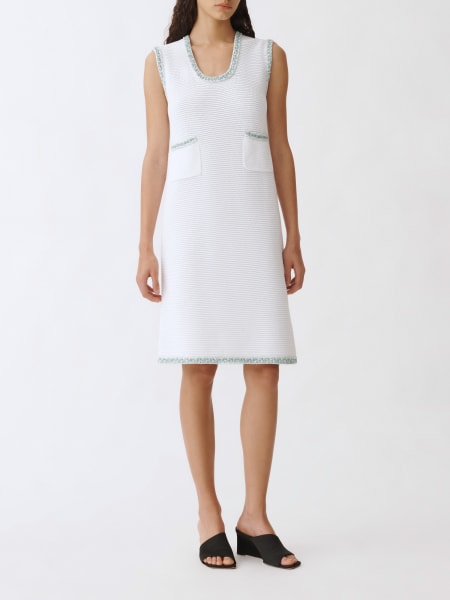 ワンピース FABIANA FILIPPI Woman Dress White ABD275F639D544 0142 Fabiana Filippi Midi Dress in White | Lyst