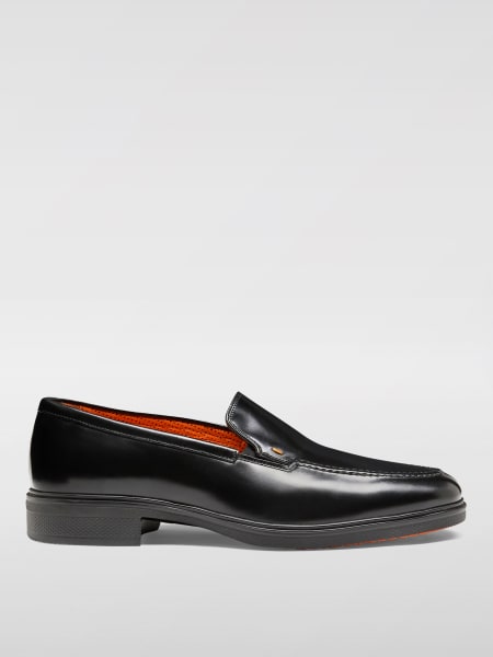 Mocassino Santoni in pelle spazzolata >