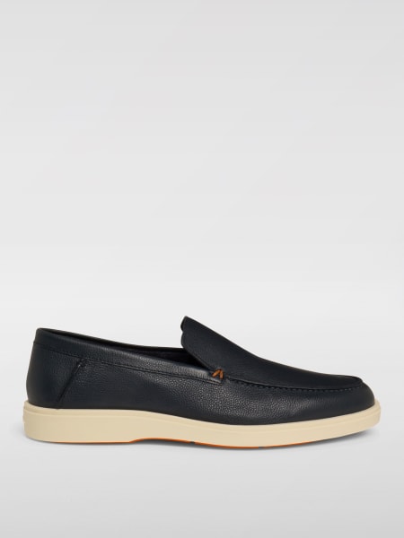 Santoni: Mocassino Santoni in pelle a grana