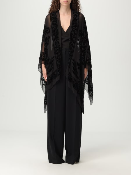 Etro: Poncho in velluto Etro