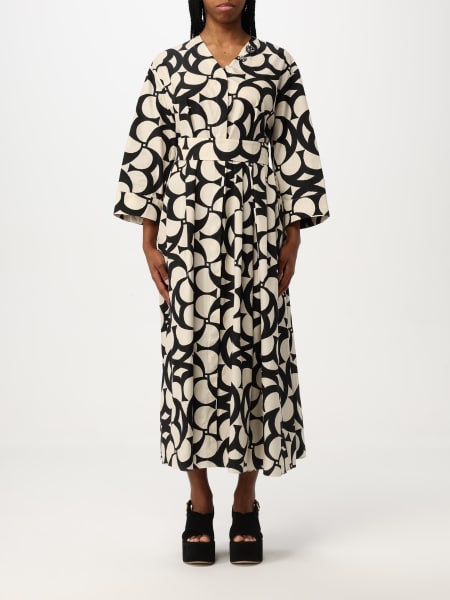Abito 'S Max Mara in cotone con stampa optical 