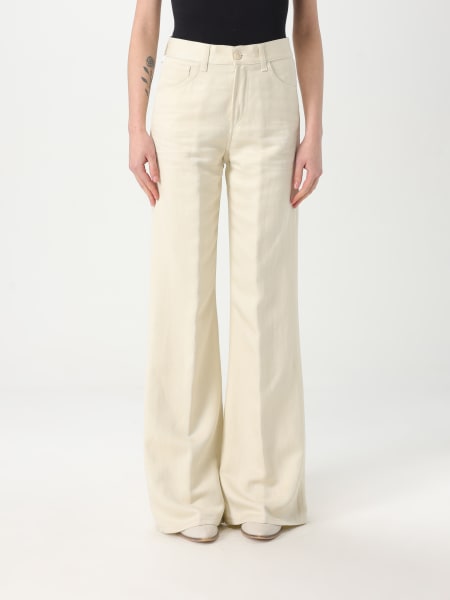 パンツ DONDUP Woman Pants Milk DP619IF0041DXXXDD 004 DONDUP: Pants woman - Milk | Dondup jeans DP619IF0041DXXXDD