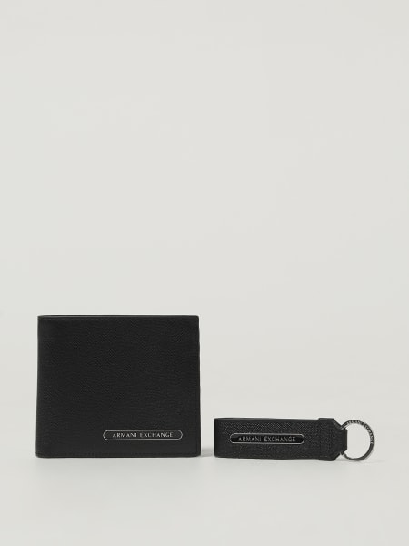 Set portafoglio + portachiavi Armani Exchange