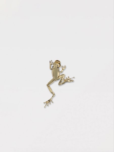 Spilla Rana Bottega Veneta in argento placcato oro 18 kt>