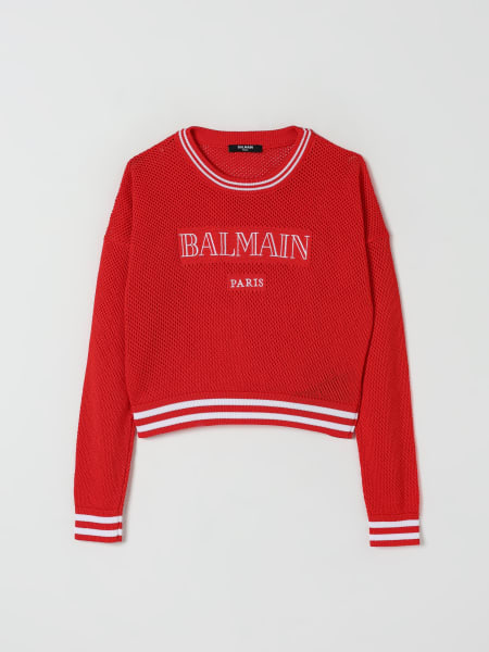 Balmain: セーター 女の子 Balmain