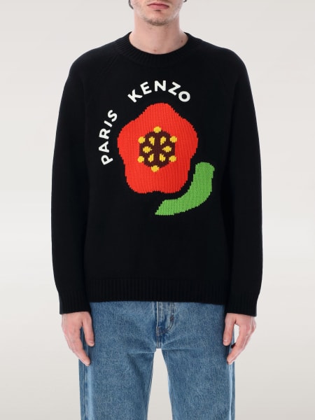 Maglione Kenzo: Maglia a girocollo in lana con logo Kenzo
