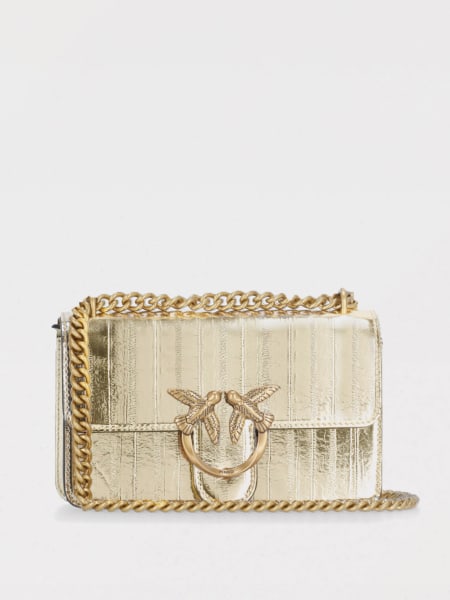 Pinko: Borsa Love One Pinko in pelle laminata