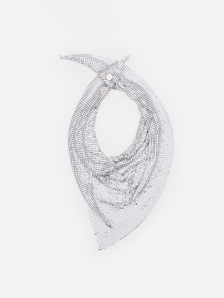 スカーフ RABANNE Woman Neck scarf Silver 19EBB0018MET004 P040 RABANNE: Scarf woman - Silver | Rabanne neck scarf