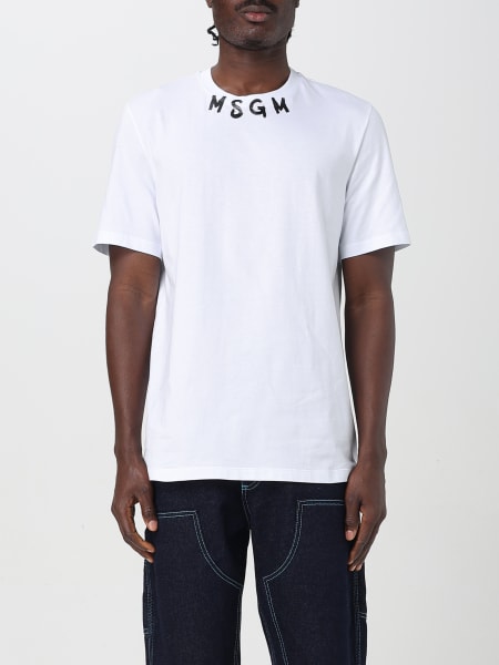 MSGM: T-shirt in cotone con logo MSGM