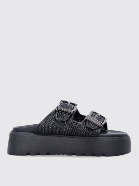 Sandalo Casadei in pelle vegana intrecciata >