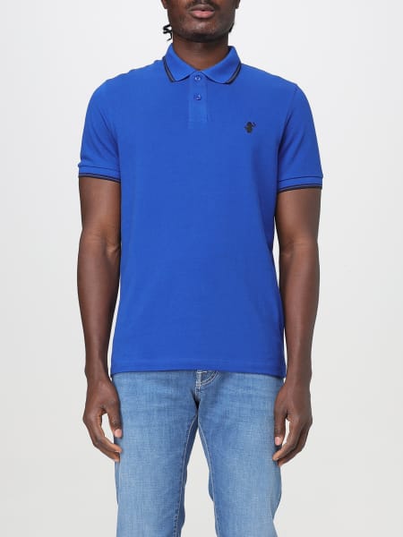ポロシャツ SAVE THE DUCK Men Polo shirt Blue DR0136MBATE20 90049 SAVE THE DUCK: Polo shirt men - Blue | Save The Duck polo