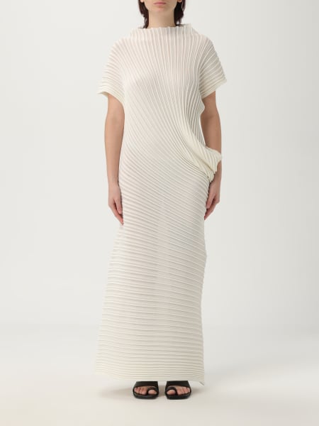 ワンピース ISSEY MIYAKE SS25 STREAM LONG DRESS (IM56KH822 06) Issey Miyake Black STREAM Maxi Dress | Liberty