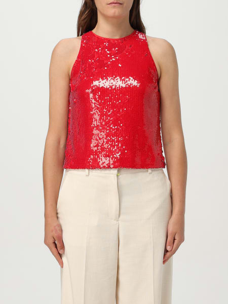 MSGM: Top MSGM in tessuto paillettato