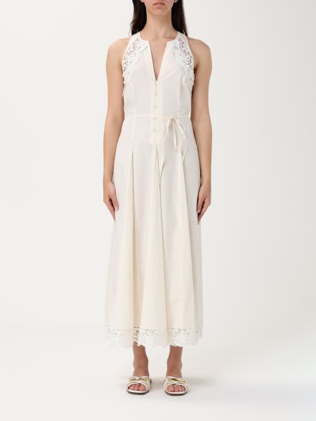 Twinset: Abito in cotone con ricami Twinset