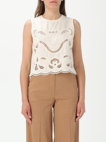 Twinset: Top cropped Twinset in Sangallo