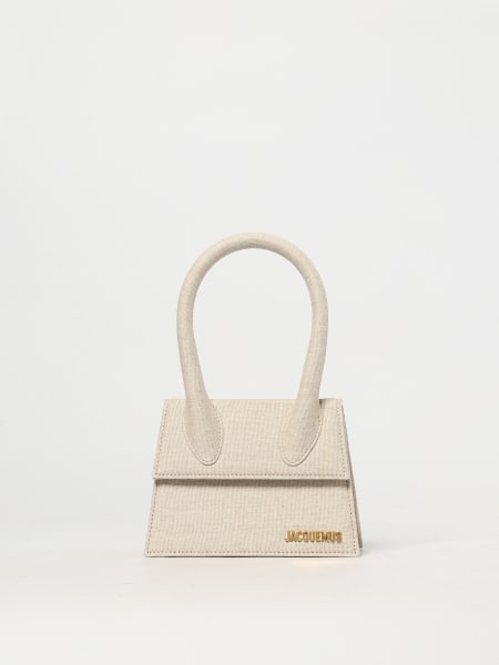 Jacquemus: Borsa Le Chiquito Moyen Jacquemus in canvas di cotone e lino
