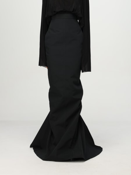 スカート RICK OWENS Woman Skirt Black RO01E7375PCVS 09 RICK OWENS: Skirt woman - Black | Rick Owens skirt