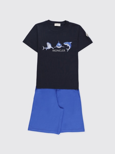 Moncler: Coordinato in cotone stampato Moncler