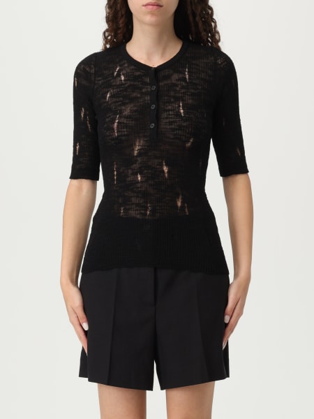Pinko: Maglia in misto cotone Pinko con rotture