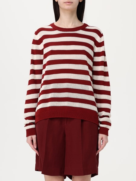 Woolrich: Maglia a girocollo in cotone a righe Woolrich