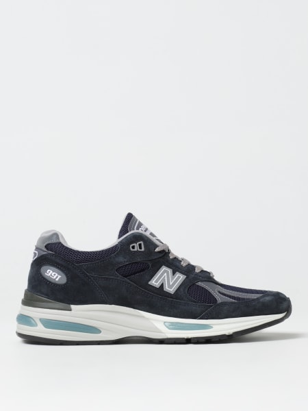 Sneakers Made in UK 991v2 New Balance in camoscio e mesh >